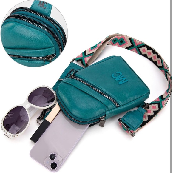 Teal sling bag - Picture 2 of 7